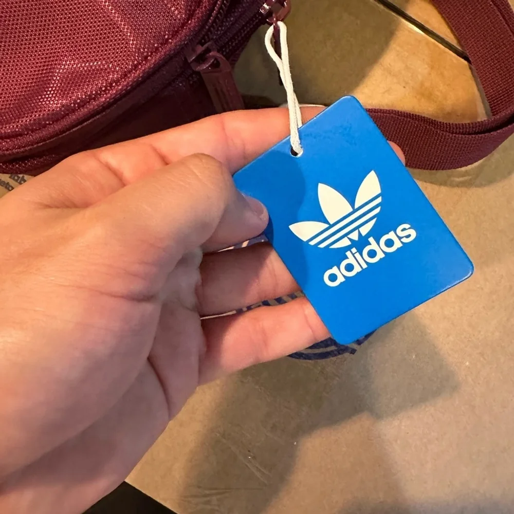 US Seller-CA- Adidas originals mini bag pack for women burgundy ex6726 summer